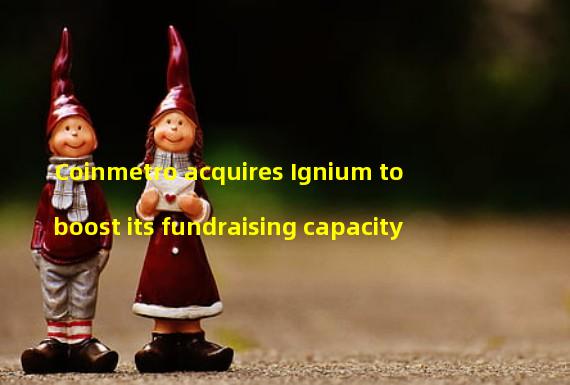 Coinmetro acquires Ignium to boost its fundraising capacity 