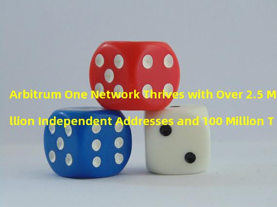 Arbitrum One Network Thrives with Over 2.5 Million Independent Addresses and 100 Million Transactions