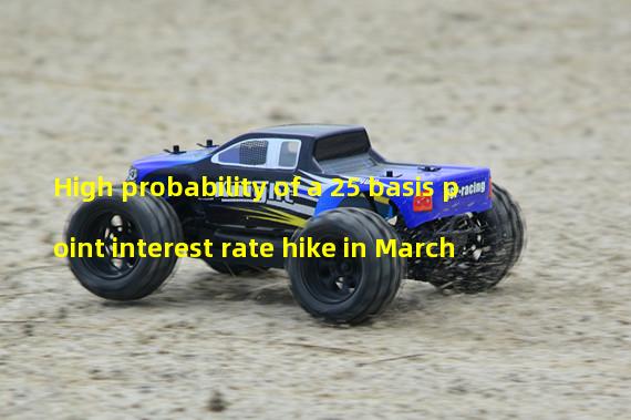 High probability of a 25 basis point interest rate hike in March
