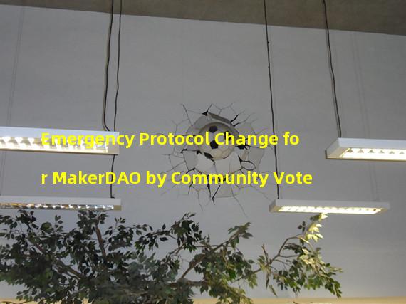 Emergency Protocol Change for MakerDAO by Community Vote