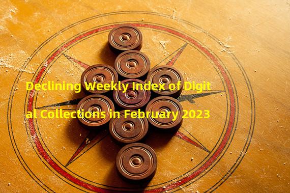 Declining Weekly Index of Digital Collections in February 2023