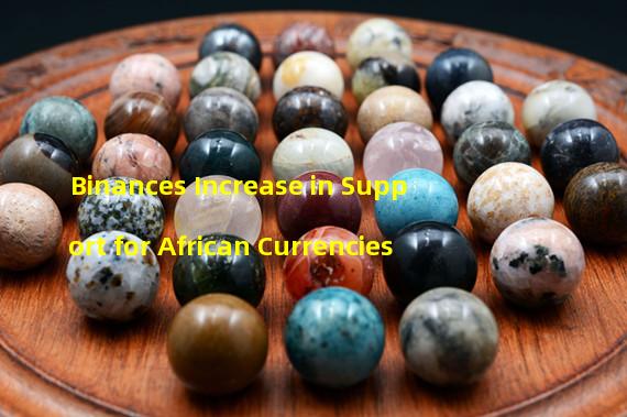 Binances Increase in Support for African Currencies