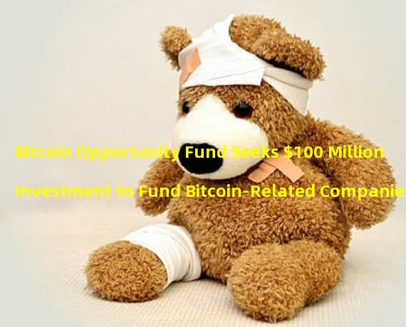 Bitcoin Opportunity Fund Seeks $100 Million Investment to Fund Bitcoin-Related Companies