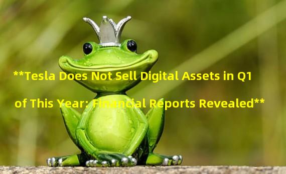 **Tesla Does Not Sell Digital Assets in Q1 of This Year: Financial Reports Revealed**