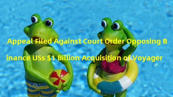 Appeal Filed Against Court Order Opposing Binance USs $1 Billion Acquisition of Voyager 