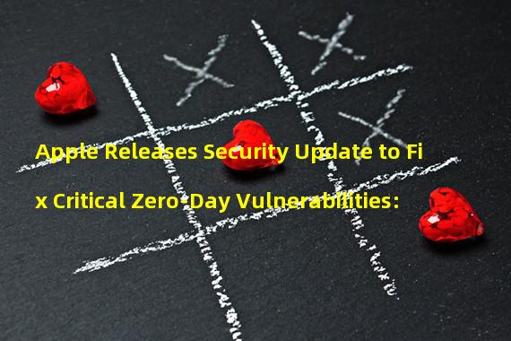 Apple Releases Security Update to Fix Critical Zero-Day Vulnerabilities: