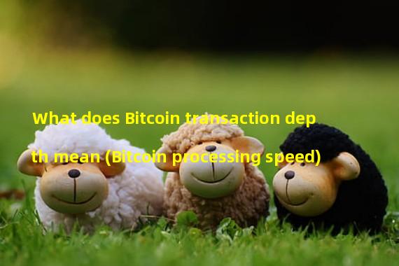 What does Bitcoin transaction depth mean (Bitcoin processing speed)